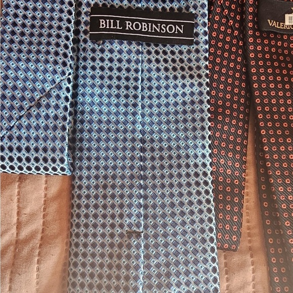 Elegant Men's Tie Set - Black, Brown, and Gray - Picture 8 of 10